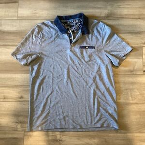 Ted Baker Men's Heather Navy Polo Shirt